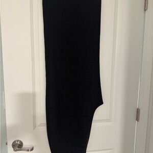 Eileen Fisher Black Wide Leg Crepe Pants